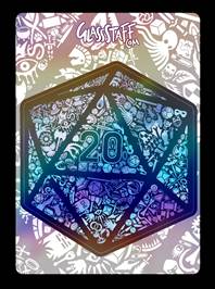 HOLOGRAPHIC MOSAIC D20 STICKER