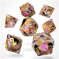 CANTRIP KITTENS: ROSY LIQUID CORE RPG DICE SET