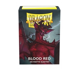 DRAGON SHIELD STANDARD SLEEVES MATTE (100) BLOOD RED