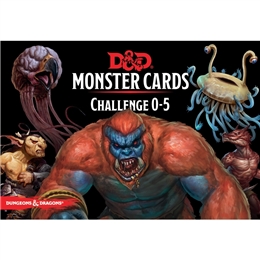 D&D NEXT MONSTER CARDS - CHALLENGE 0-5