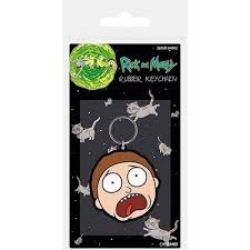 RICK AND MORTY TERRIFIED FACE – KEY RING