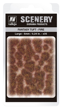 VALLEJO SCENERY DIORAMA PRODUCTS: FANTASY TUFT- FIRE (LARGE 6MM)